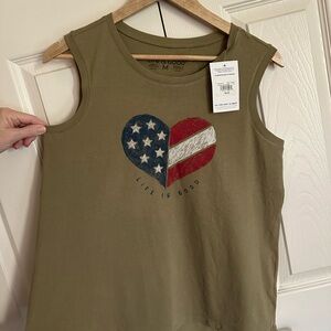 Life is Good Patriotic Tank